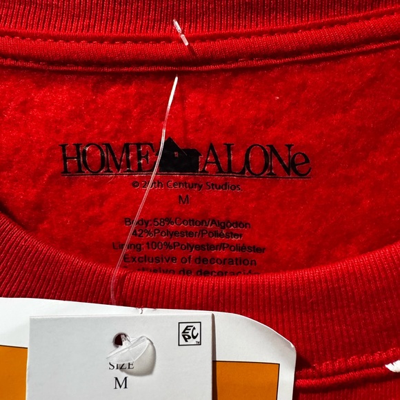 77. Home Alone Red Holiday Sweater NWT but does need a battery - Picture 5 of 6